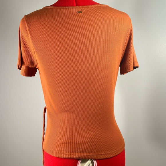 Dark Orange wrap top - L - Picture 4 of 9